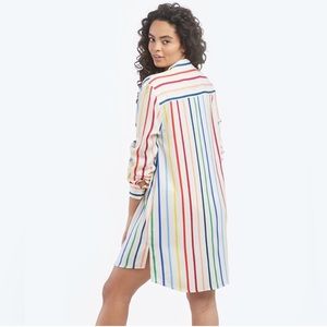 Summersalt Multicolor Striped Swim Coverup